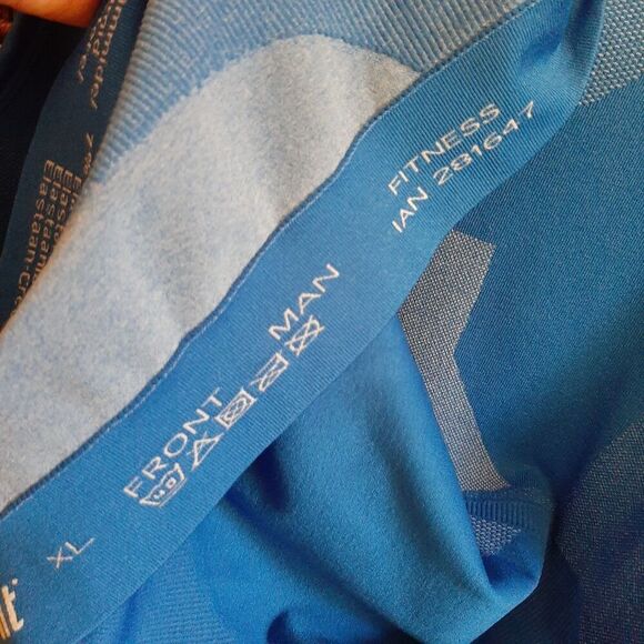 Crivit Tank Top XL Blue Sleeveless Athletic Performance Running Cycling Workout - Picture 5 of 5